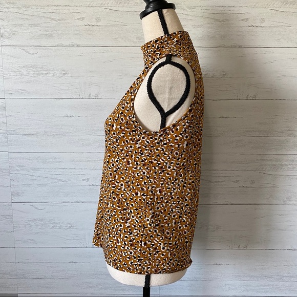 mts Leopard Tank Top Yellow Sz Small - Picture 8 of 9